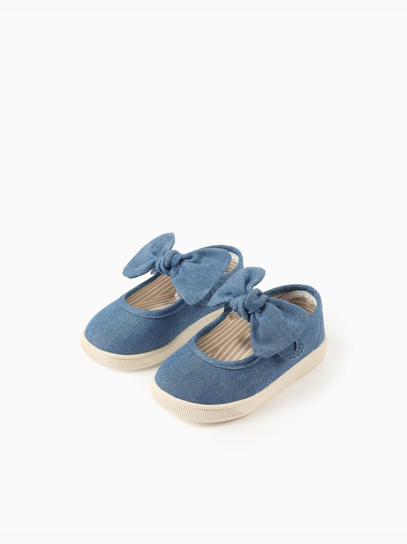 Ballerines en toile à semelle souple Bleu Bleu - Kiabi