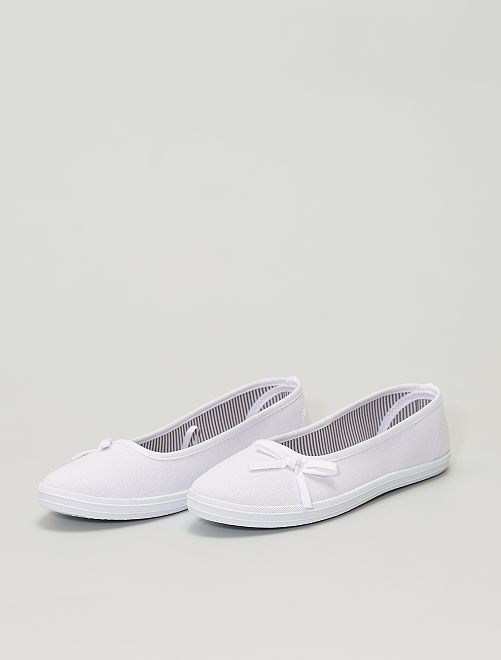 ballerine en toile fille
