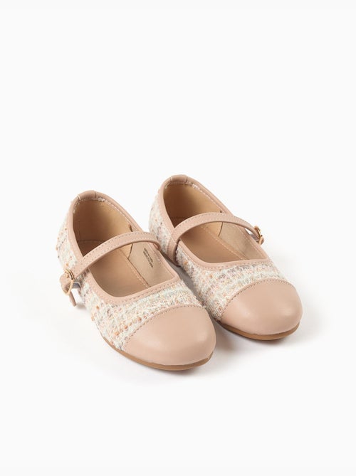 Ballerines en tweed avec bride - Kiabi