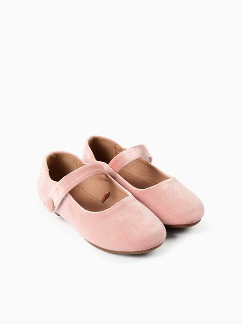 Ballerines en velours avec fermeture à scratch - Kiabi Ballerines en velours avec fermeture à scratch - Kiabi