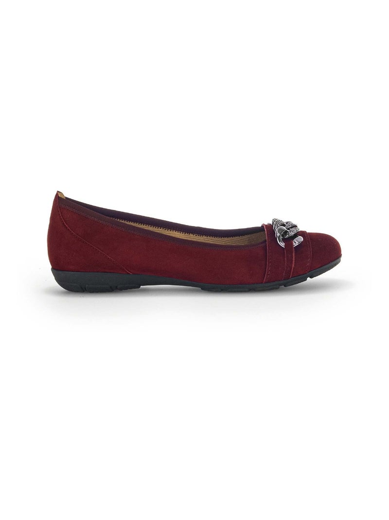 Ballerines  en velours Gabor Bordeaux - Kiabi