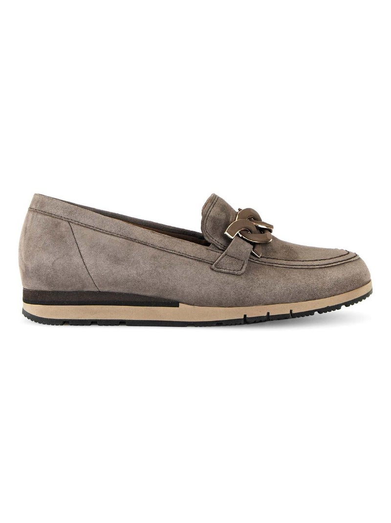 Ballerines  en velours Gabor Marron - Kiabi