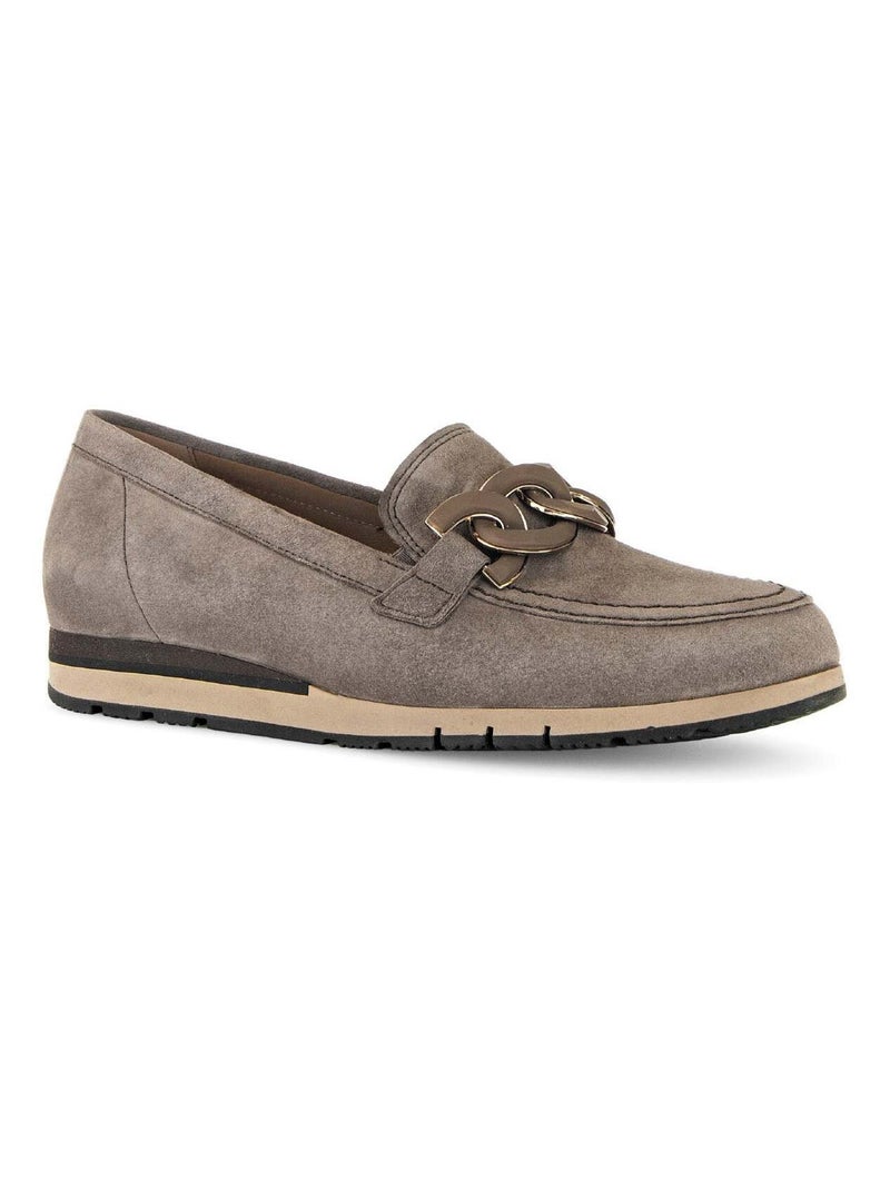 Ballerines  en velours Gabor Marron - Kiabi