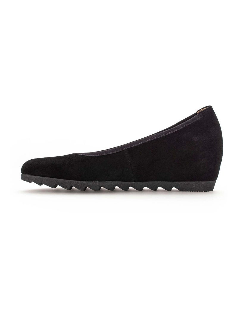 Ballerines  en velours Noir Noir - Kiabi