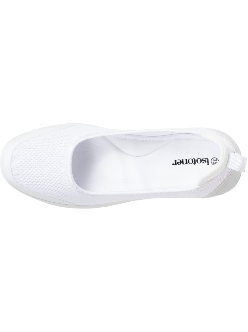 Ballerines facile à enfiler, semelle à mémoire forme, confortable et légère  Isotoner Blanc - Kiabi