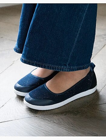 Ballerines facile à enfiler, semelle à mémoire forme, confortable et légère Isotoner