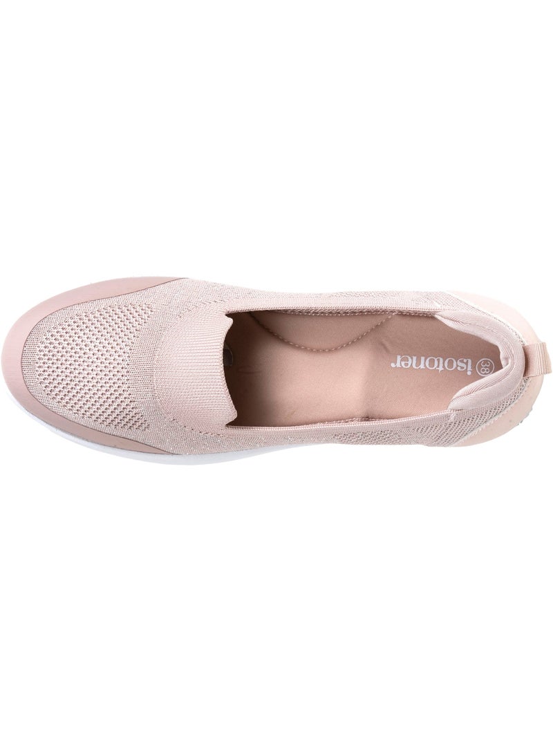 Ballerines facile à enfiler, semelle à mémoire forme,confortable et légère  Isotoner Rose - Kiabi