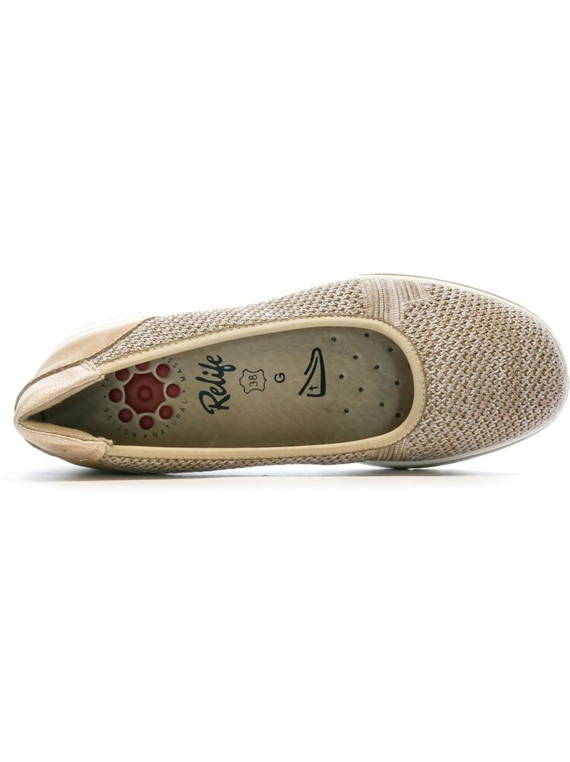 Ballerines femme relife Beige - Kiabi