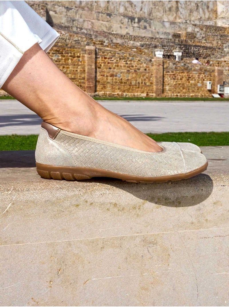 Ballerines femme semelle amovible - PEDICONFORT Doré - Kiabi
