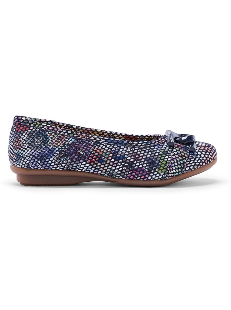Ballerines femme tout cuir - PEDICONFORT Bleu - Kiabi