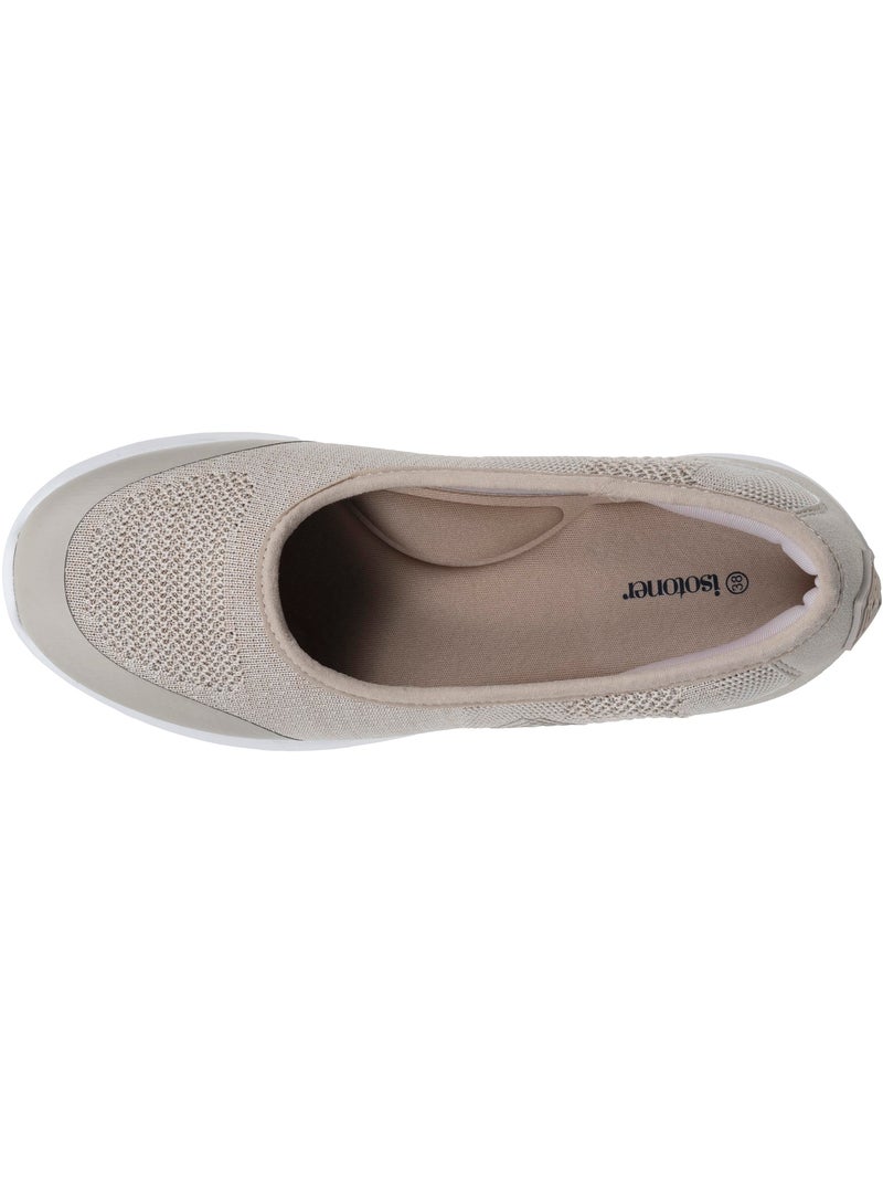 Ballerines   isotoner Beige chiné - Kiabi
