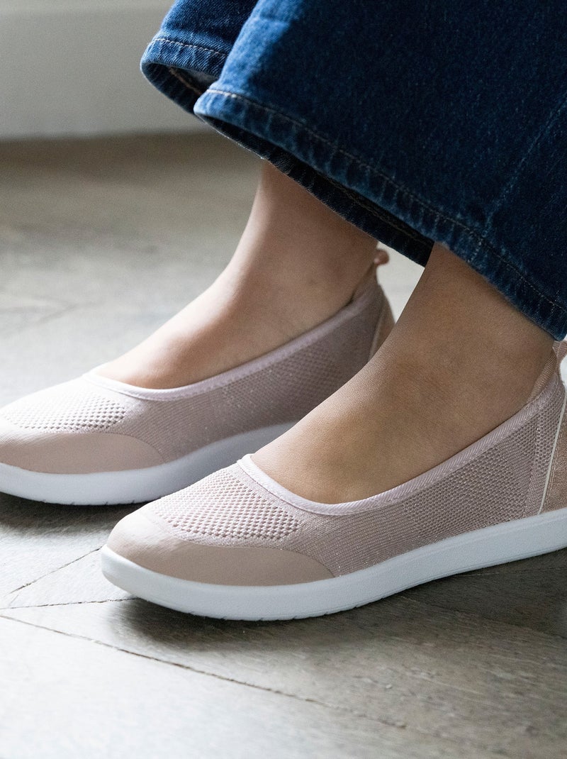 Ballerines   Isotoner Rose clair - Kiabi