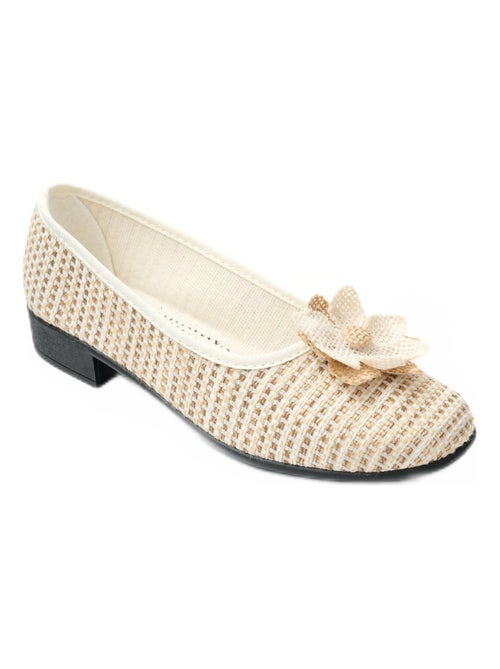 Ballerines largeur confort toile - Kiabi