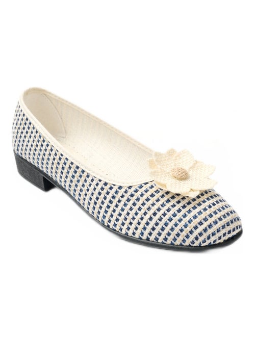 Ballerines largeur confort toile - Kiabi