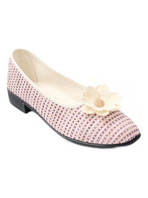 Ballerines largeur confort toile - Kiabi