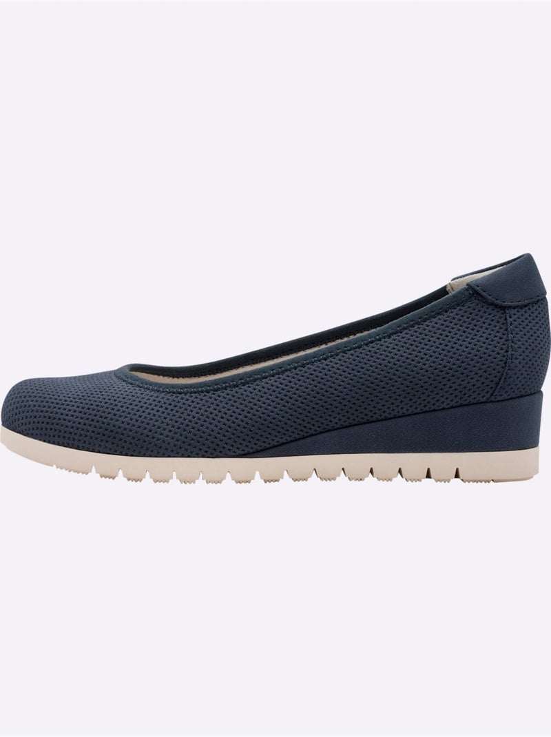 Ballerines Largeur Pied Fort - Taille Standard - Witt Bleu foncé - Kiabi