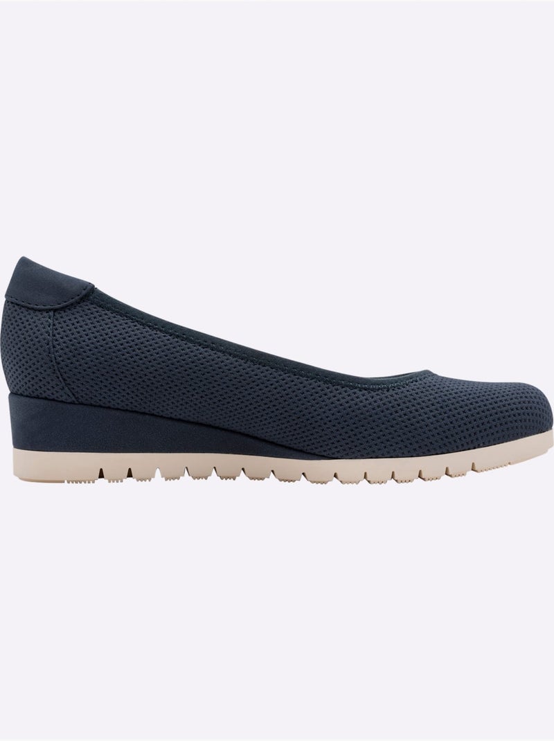 Ballerines Largeur Pied Fort - Taille Standard - Witt Bleu foncé - Kiabi