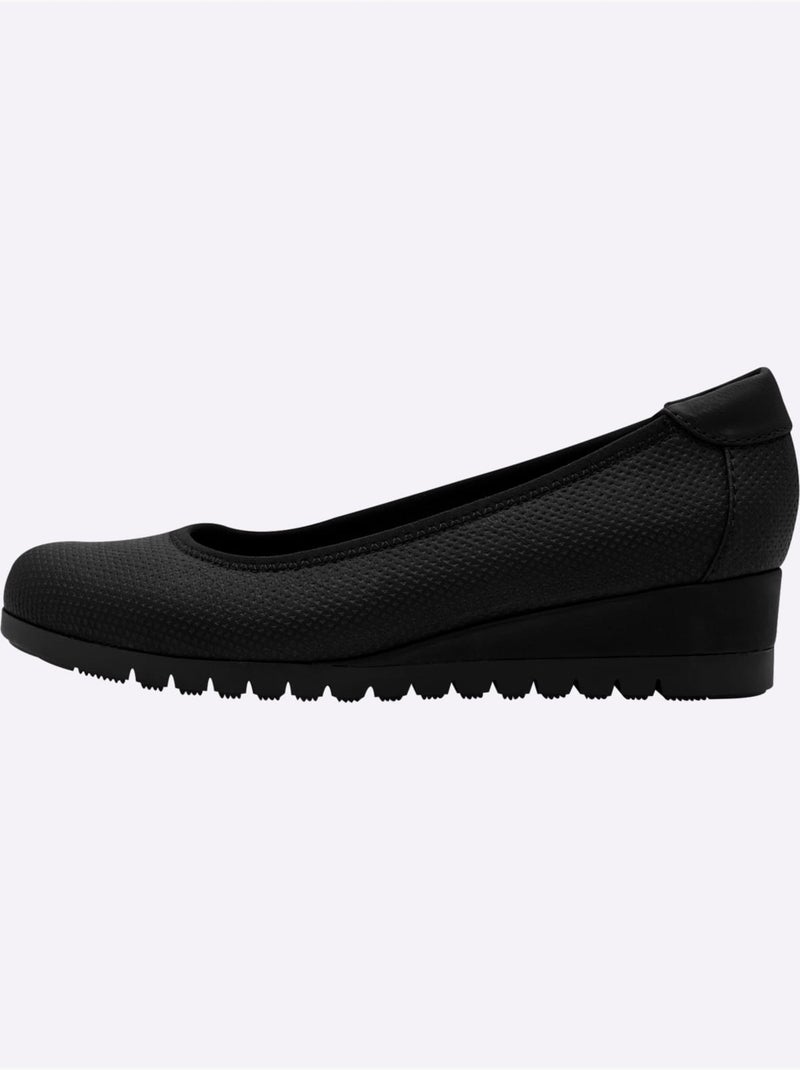 Ballerines Largeur Pied Fort - Taille Standard - Witt Noir - Kiabi