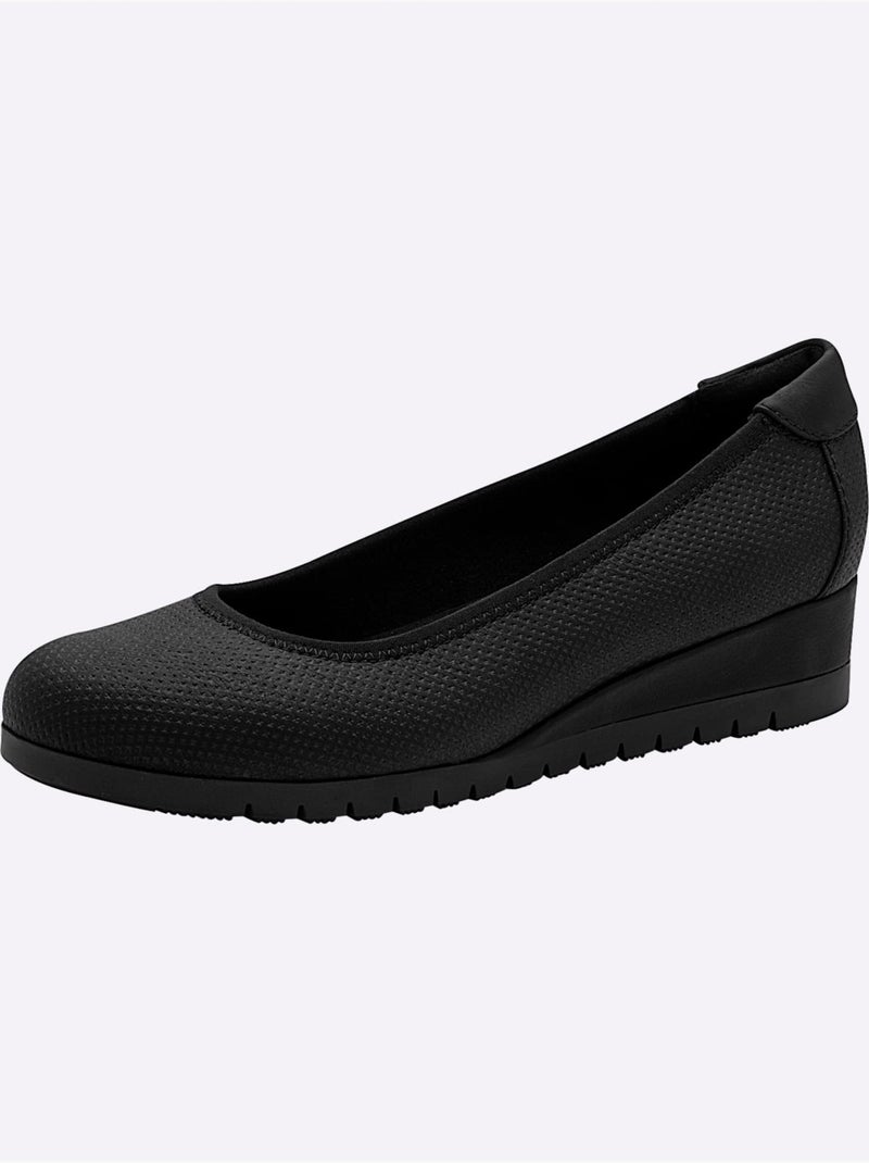Ballerines Largeur Pied Fort - Taille Standard - Witt Noir - Kiabi