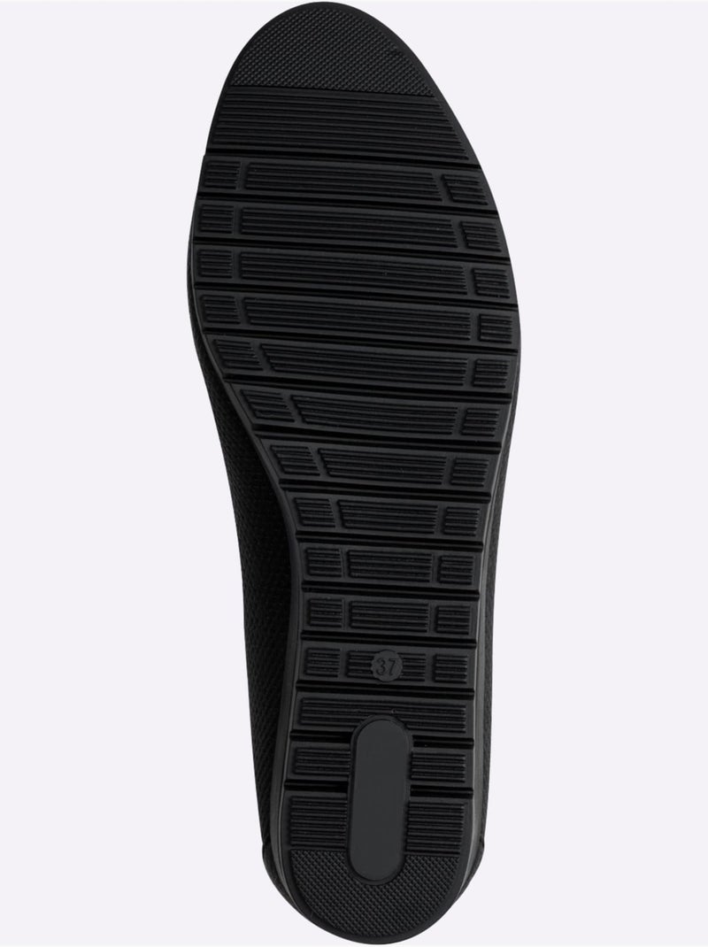 Ballerines Largeur Pied Fort - Taille Standard - Witt Noir - Kiabi