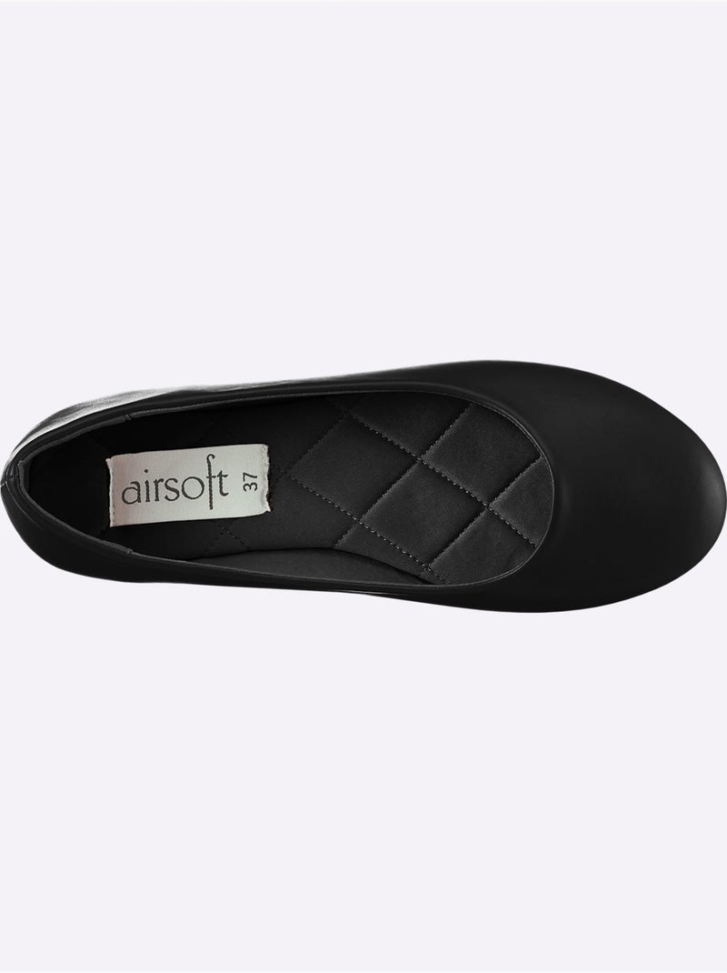 Ballerines Largeur Pied Normal - Taille Standard - Witt Noir - Kiabi