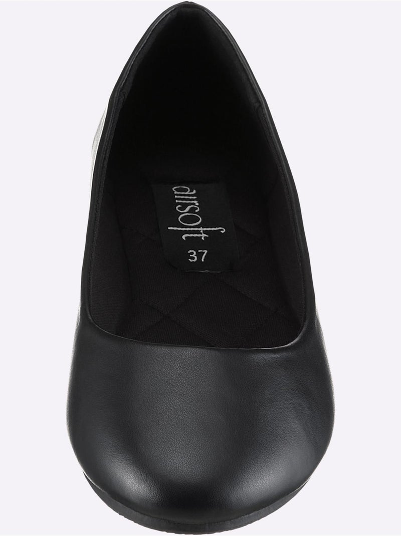 Ballerines Largeur Pied Normal - Taille Standard - Witt Noir - Kiabi