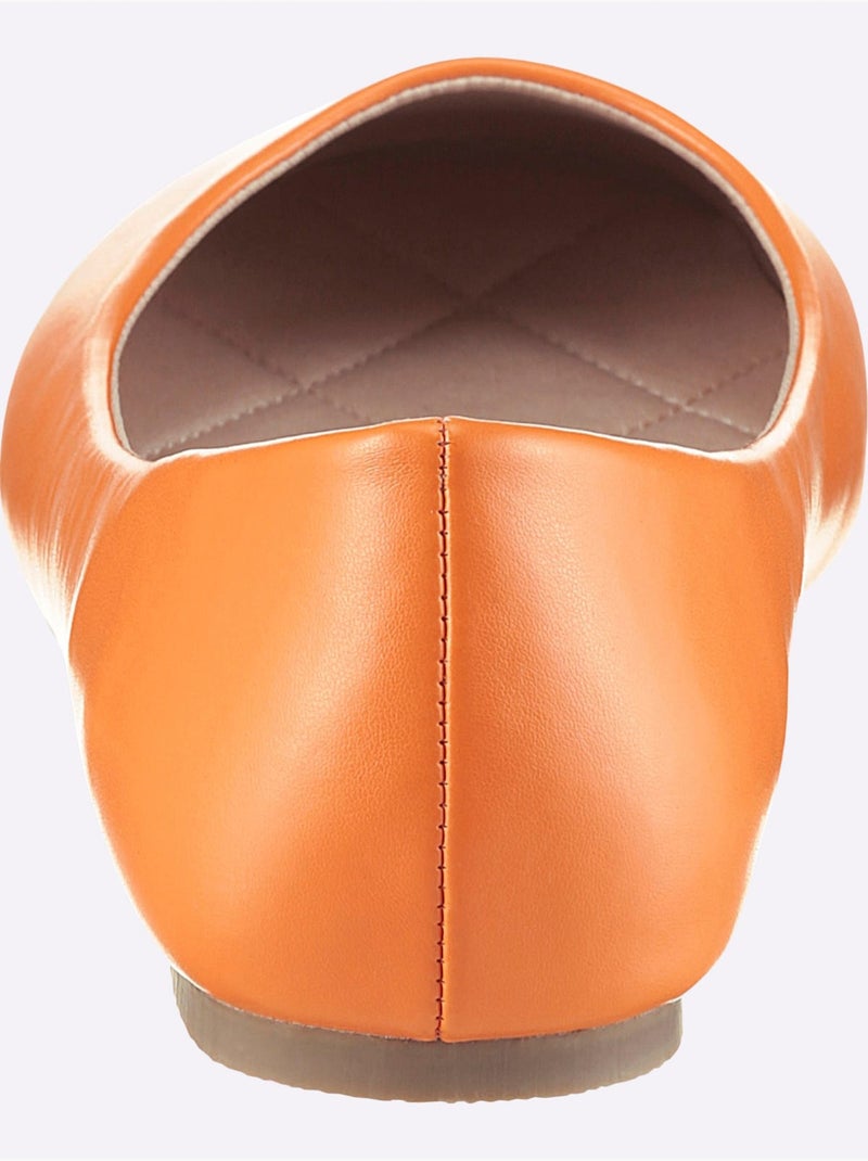 Ballerines Largeur Pied Normal - Taille Standard - Witt Orange - Kiabi