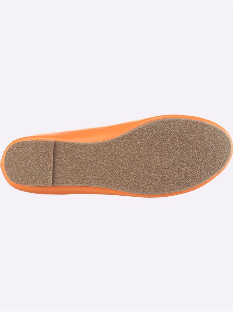 Ballerines Largeur Pied Normal - Taille Standard - Witt Orange - Kiabi