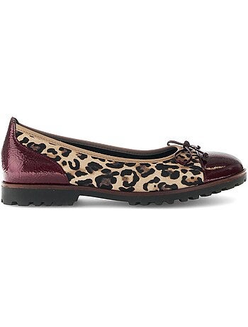 Ballerines léopard et en cuir
