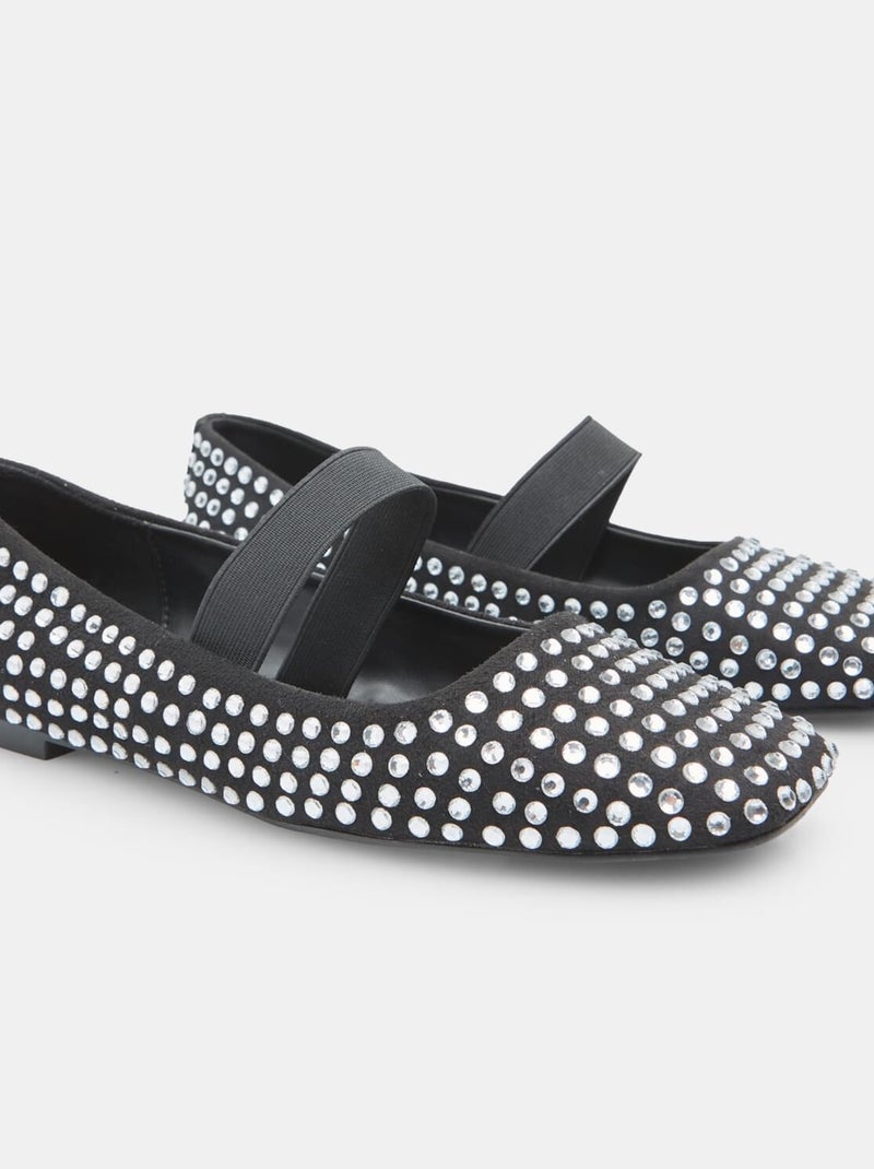 Ballerines Mary Jane avec strass BATA RED LABEL Argent - Kiabi
