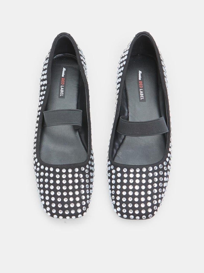 Ballerines Mary Jane avec strass BATA RED LABEL Argent - Kiabi