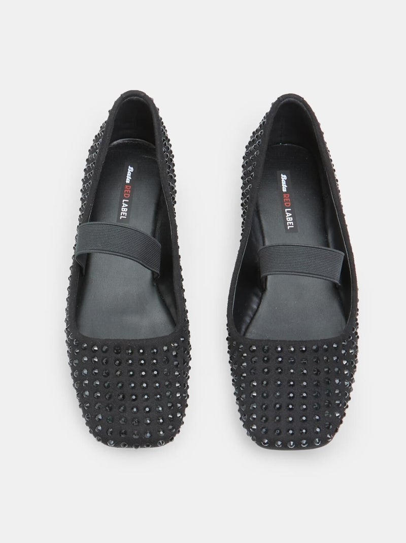 Ballerines Mary Jane avec strass BATA RED LABEL Noir - Kiabi