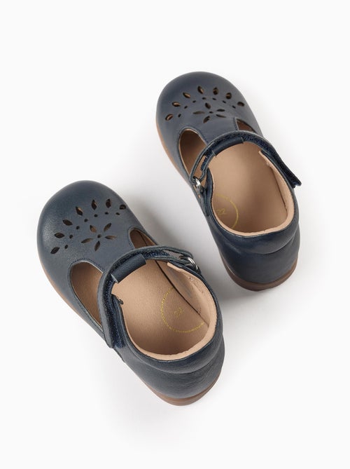 Ballerines Mary Jane en Cuir - Kiabi