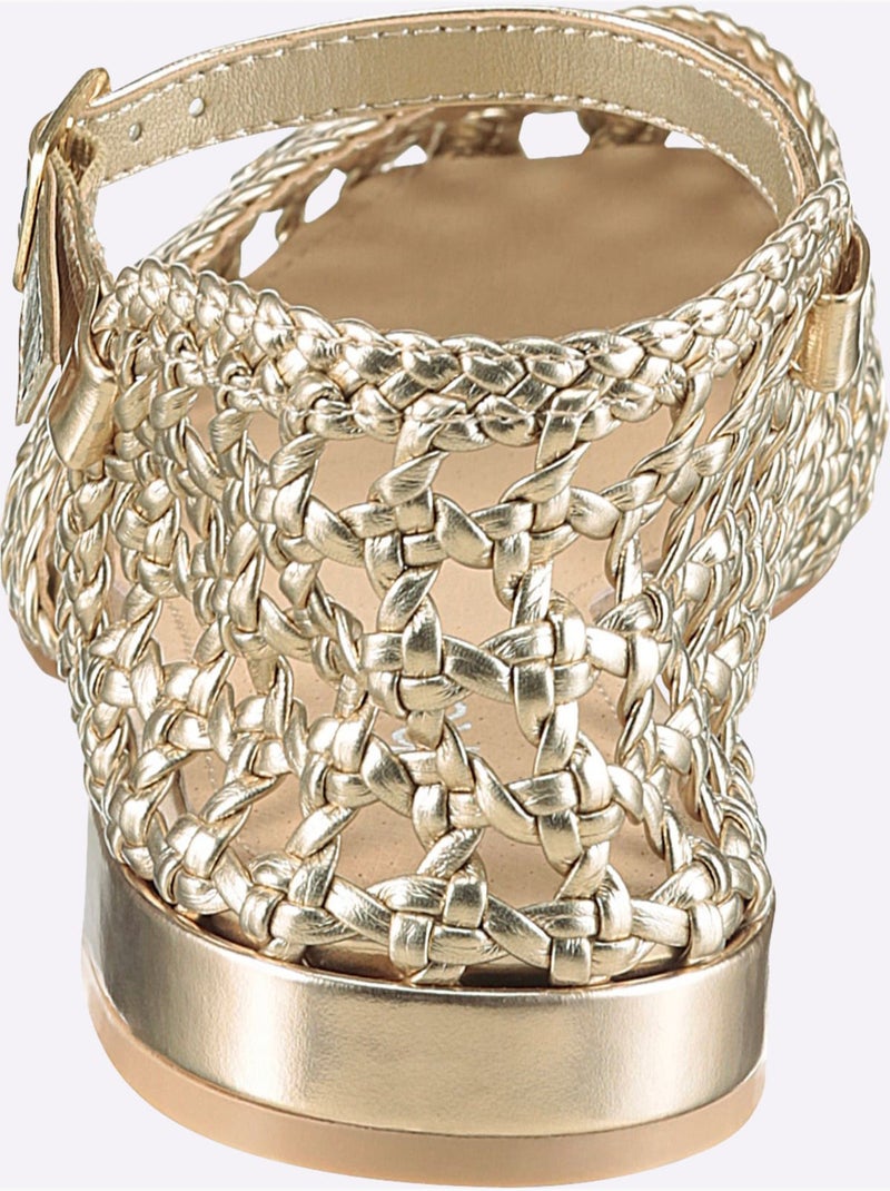 Ballerines Matière Synthétique - Taille Standard - helline Doré - Kiabi