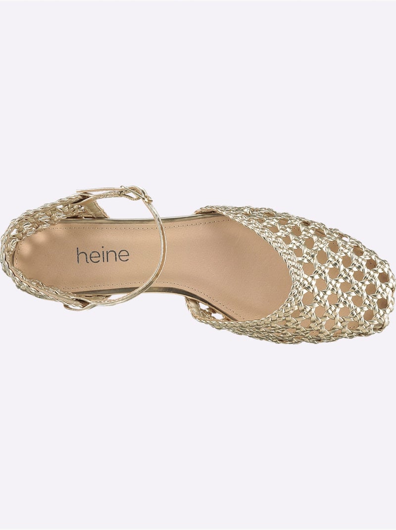 Ballerines Matière Synthétique - Taille Standard - helline Doré - Kiabi