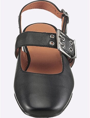 Ballerines Ouvertes à L'arrière De Fabrication Portugaise - Taille Standard - Helline