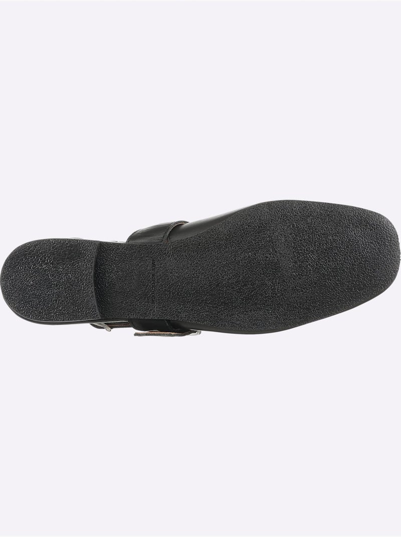 Ballerines Ouvertes à L'arrière De Fabrication Portugaise - Taille Standard - Helline Noir - Kiabi
