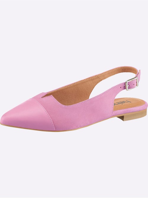 Ballerines Ouvertes à L'arrière De Fabrication Portugaise - Taille Standard - helline - Kiabi
