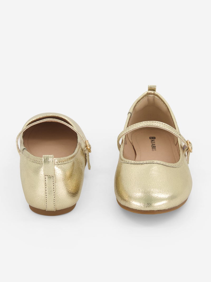 Ballerines pailletées Jaune - Kiabi