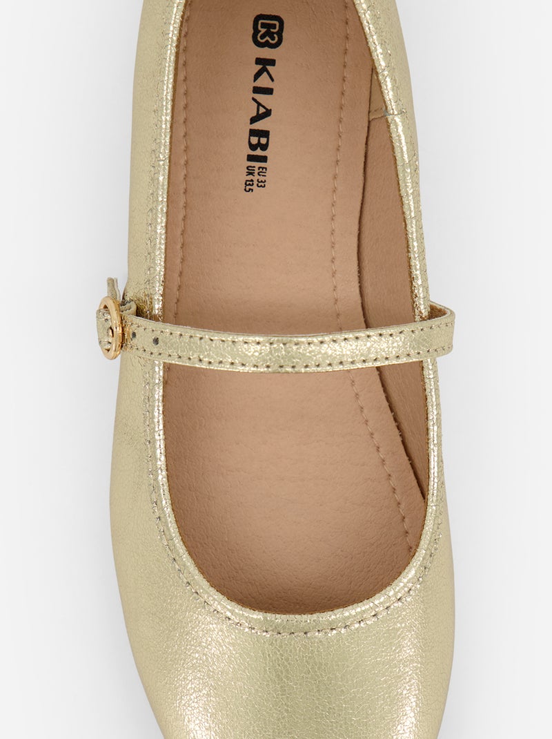 Ballerines pailletées Jaune - Kiabi