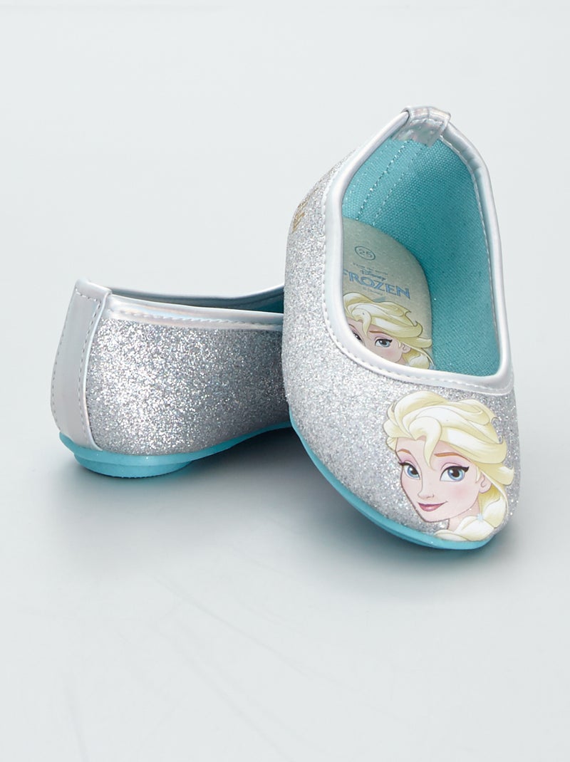 Ballerines pailletées 'Reine des Neiges' Argenté - Kiabi