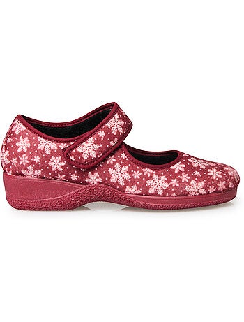 Ballerines pantoufles à scratch - PEDICONFORT