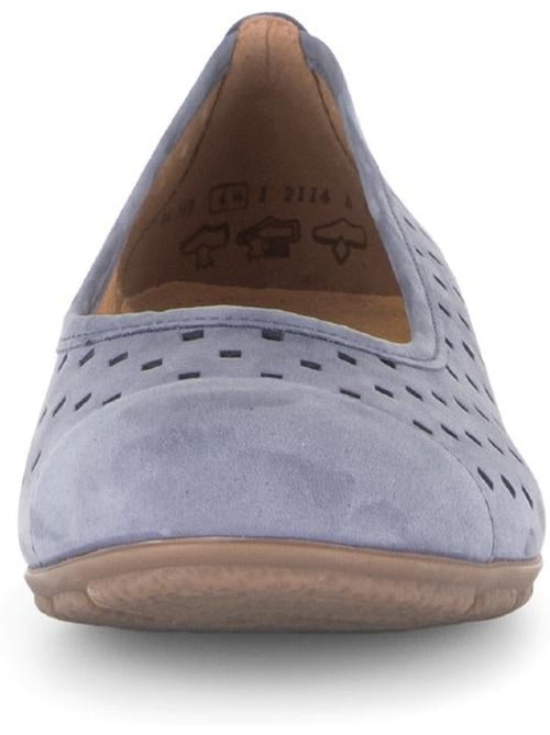Ballerines perforées  en daim - Kiabi