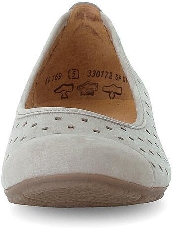 Ballerines perforées en Nubuck