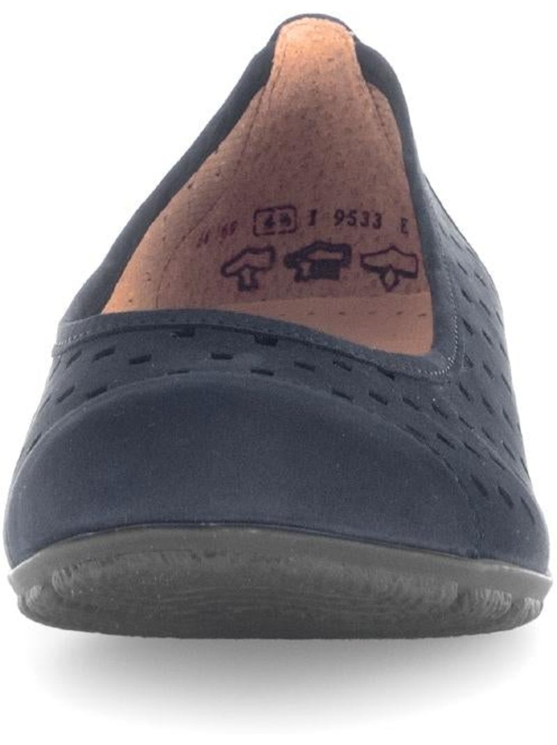Ballerines perforées  en Nubuck Bleu - Kiabi