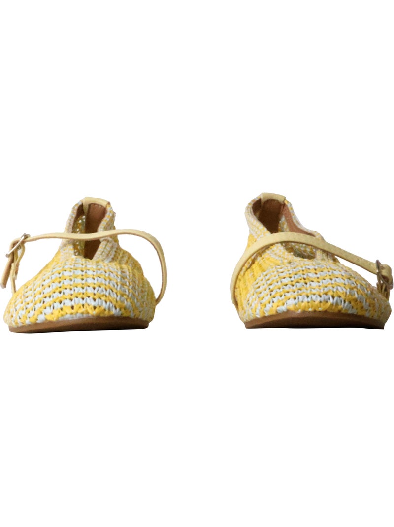 Ballerines Plate à Brides Findlay Jaune - Kiabi