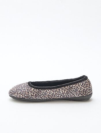 Ballerines plates à motif léopard