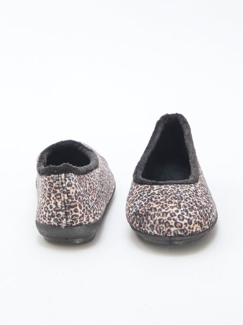 Ballerines plates à motif léopard - Kiabi