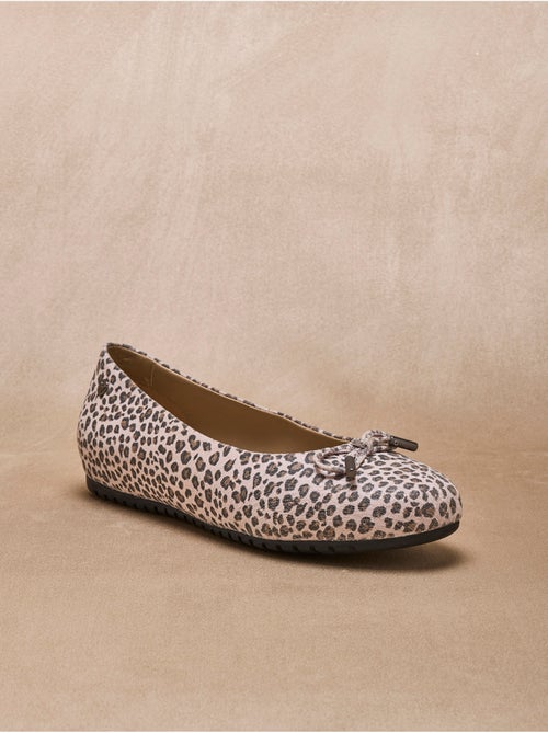 Ballerines plates en cuir - PEDICONFORT - Kiabi