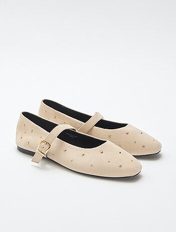 Ballerines plates en simili